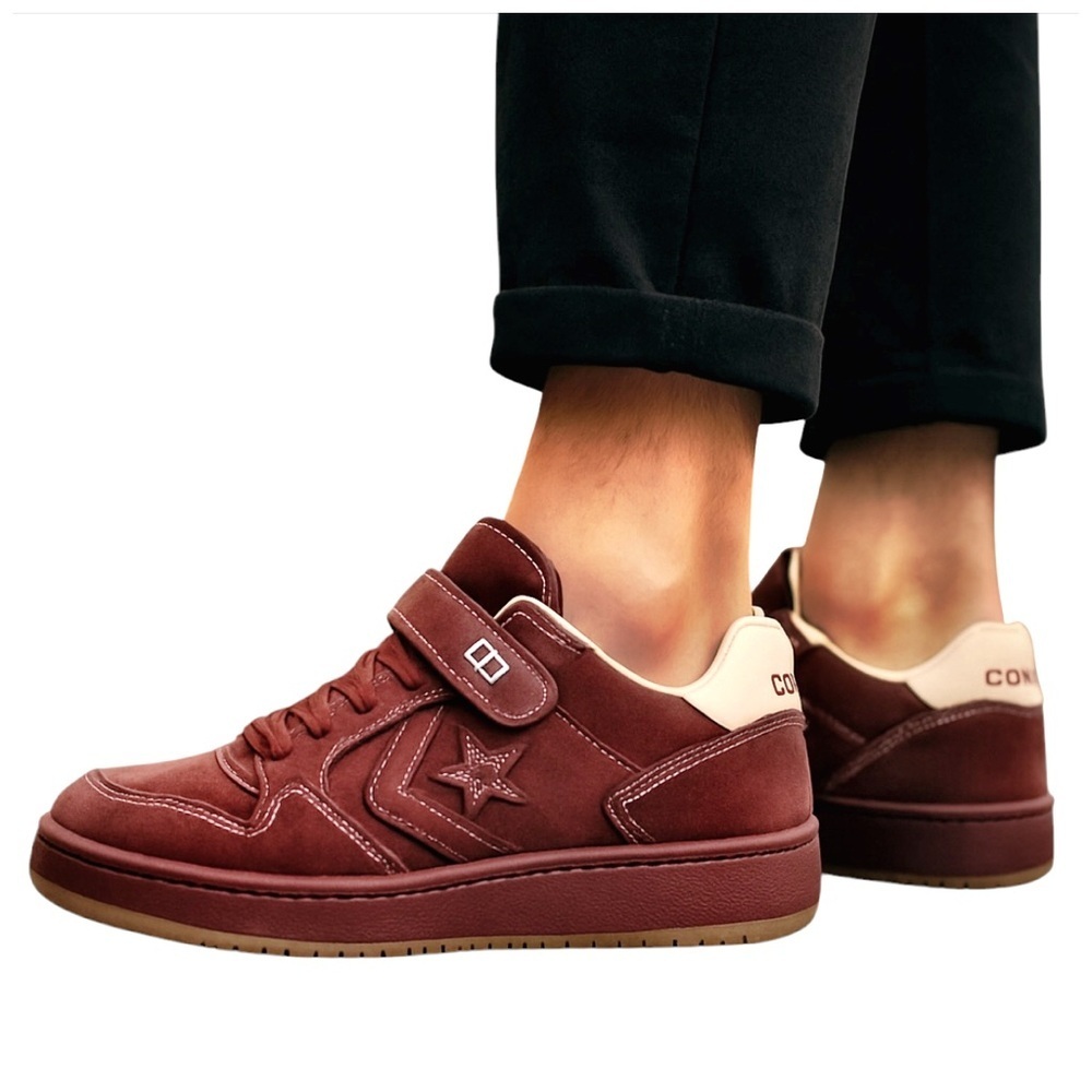 Converse Men’s AS-1 Pro Suede Skate Shoes. Dark Burgundy & Egret. Size 9.5 NWT - Picture 9 of 16